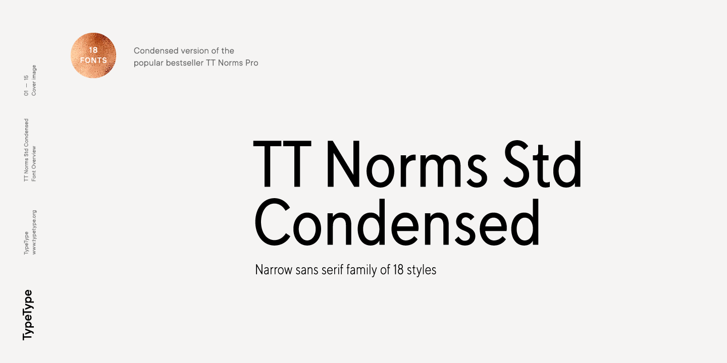 Przykładowa czcionka TT Norms Std Condensed #1